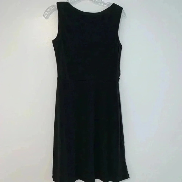 Level Eight Pleated Collar Drape Front Dress - Picture 6 of 6